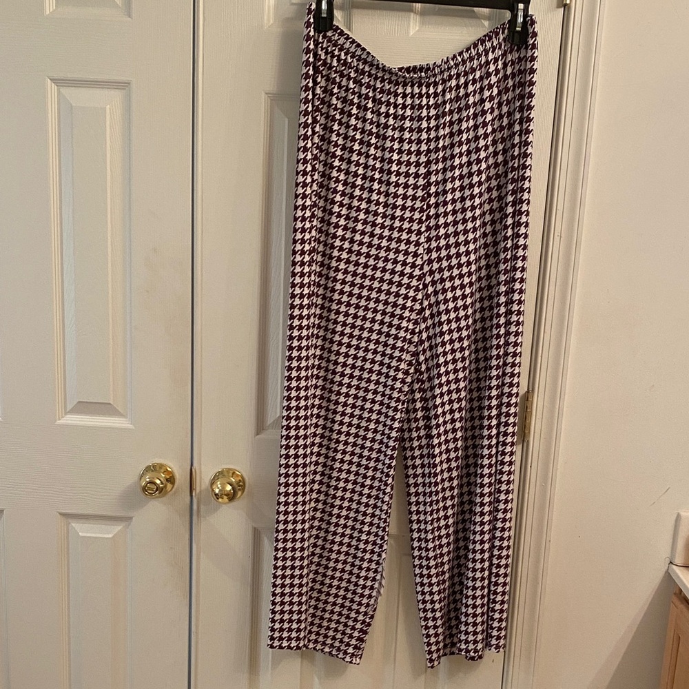 Checkered wide leg Pants